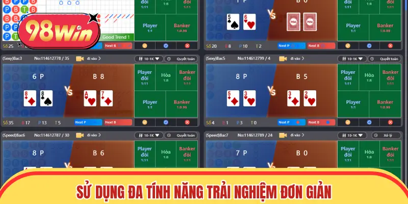 Sử dụng đa tính năng trải nghiệm đơn giản